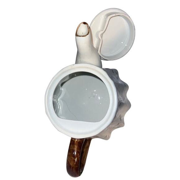 Farmhouse Girl whimsical teapot by the Bombay Company removable tea party lid - Picture 4 of 10